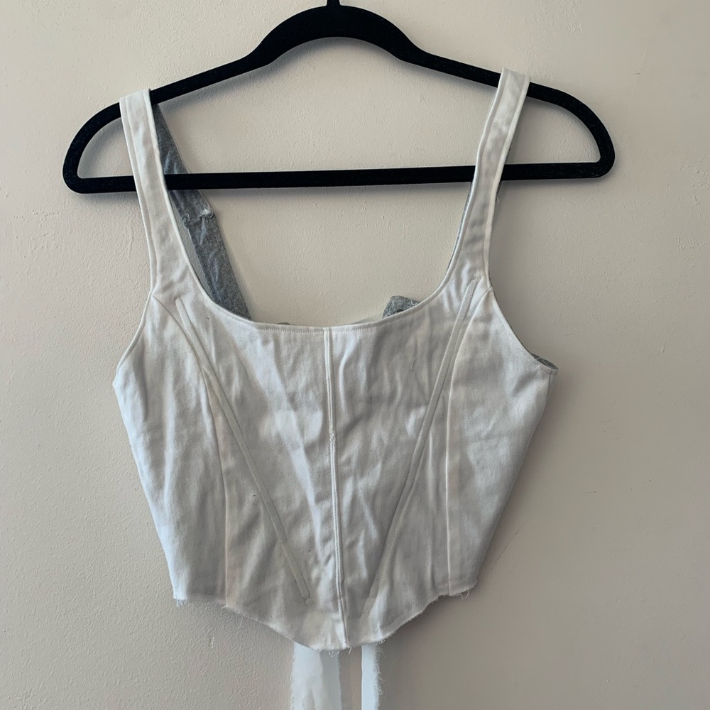 White handmade corset